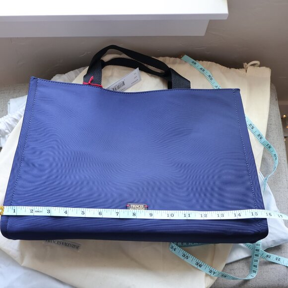 Frances Valentine The Kate Bag Womens Navy Nylon NWT Closet Staple Classic - Picture 9 of 12